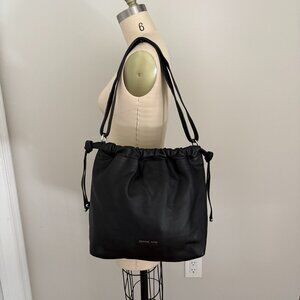 MICHAEL Michael Kors Black Leather Shoulder Bag